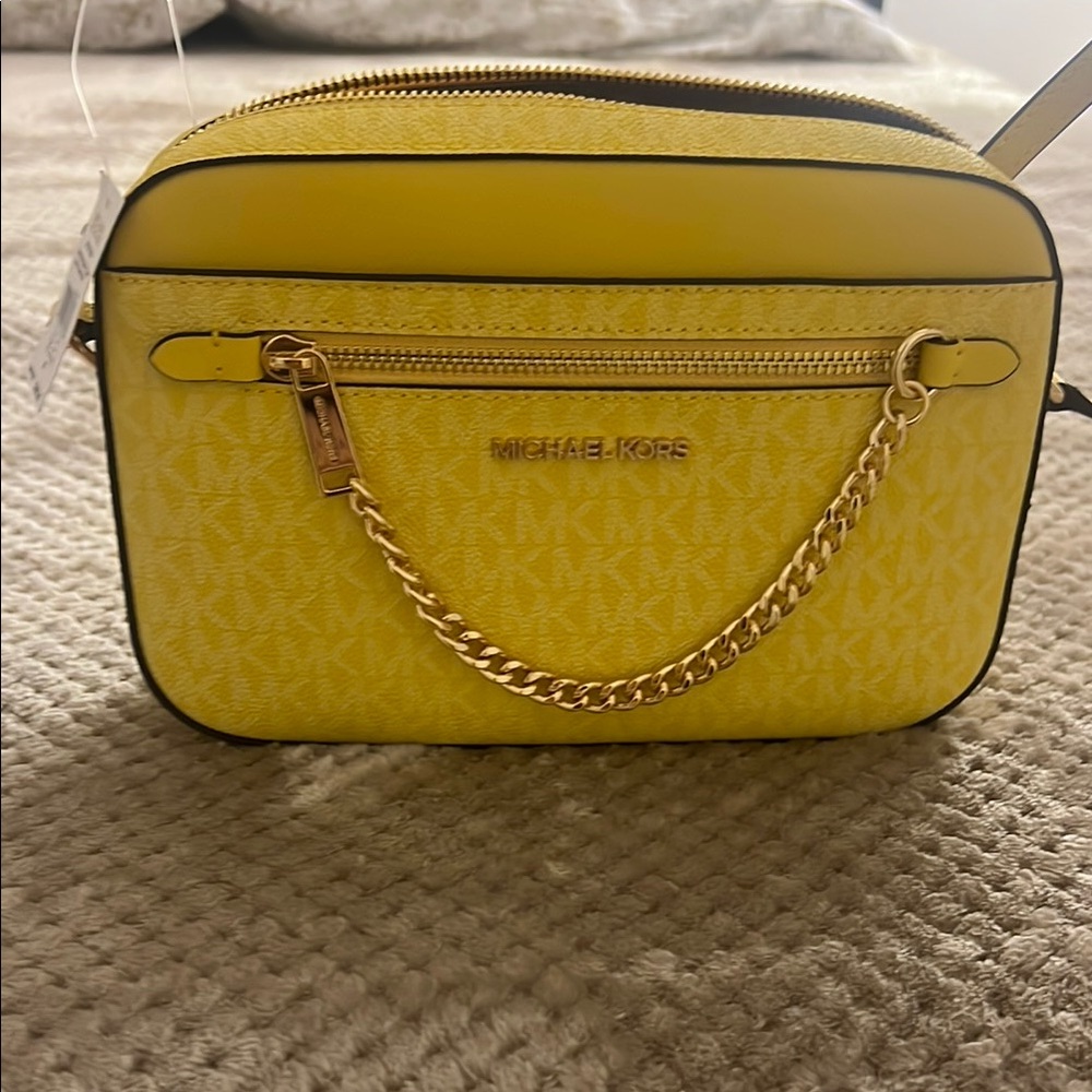 Michael Kors Yellow Crossbody Bag